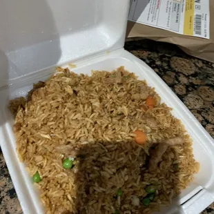 Pork fried rice