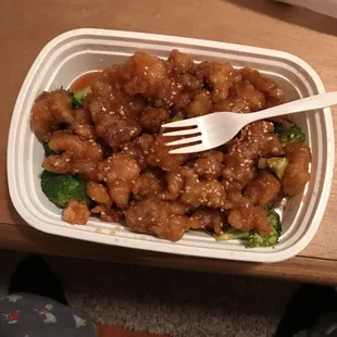 Sesame chicken.