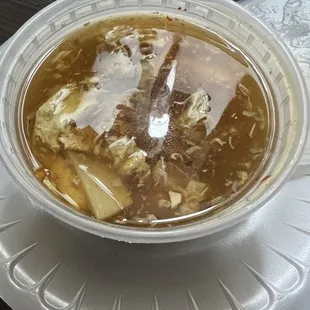 Hot and sour soup.