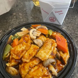Spicy Bean curd in Galic Sauce
