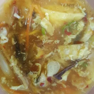 Hot and sour soup.  Best I&apos;ve ever had without a doubt.