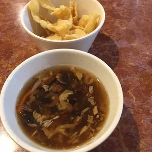 Hot and sour soup.