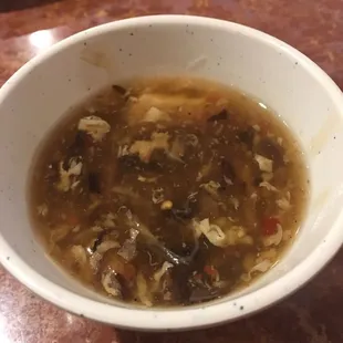 Hot and sour soup.