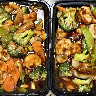 Szechuan Shrimp and Hunan Shrimp - 4.5 stars