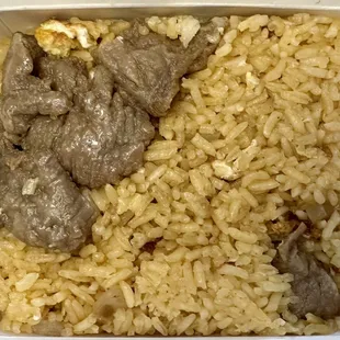 Fried rice with beef