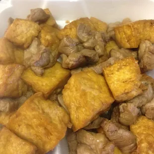 Toufu and meat