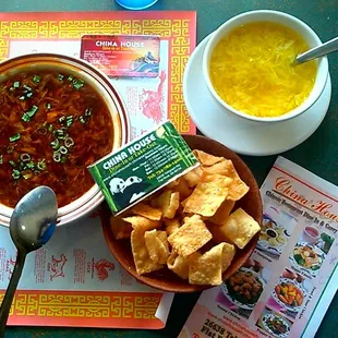 Wows outrageous Delicious  Hot Sour Soup  Love  and Egg Drop Soup