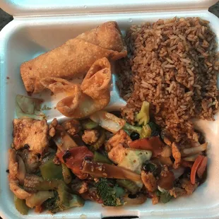 Human chicken dinner