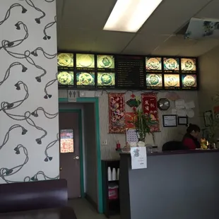 Front counter.