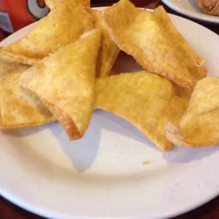 Really yummy crab Rangoon, has almost like a vanilla after taste