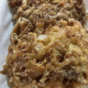 Shrimp Egg Foo Young without gravy added...yet