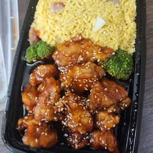 Sesame chicken combo