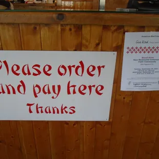 Order &amp; pay up front.