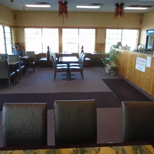 A shot looking towards the other side of the dining room.