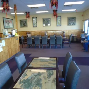 View across the dining room.