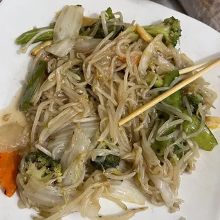 Crunchy Vegetable Chow Mein (you add the crunch to it, not shown)