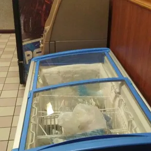 Freezer outside the fucking kitchen!!! Near ATM