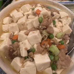 Chicken Tofu Salted Fish clay pot