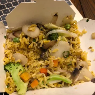 Vegetable fried rice