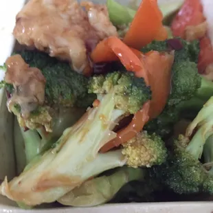 Chicken with broccoli
