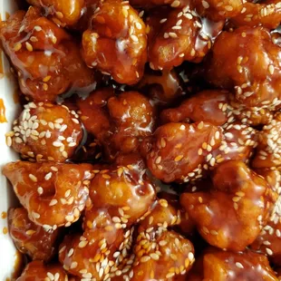 Sesame chicken few bites missing