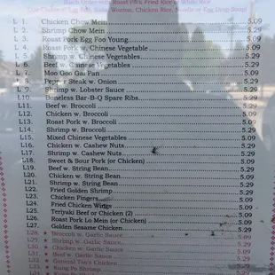 Lunch specials