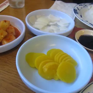 Side dishes for Beef Tang Soo Yok