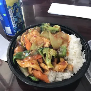 Chicken n garlic sauce lunch special