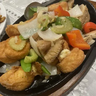 Sizzling Tofu