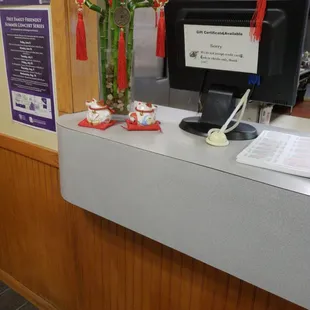 This is the front counter