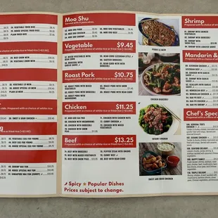 Menu page 2 as of 5/2022