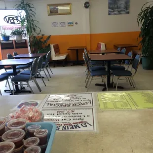 This is the inside view of the restaurant.