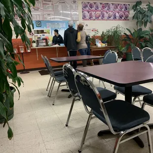 Interior and front counter