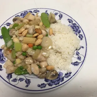 Chicken almond ding