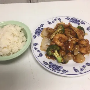 Shrimp with vegetables