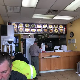 interior, burgers