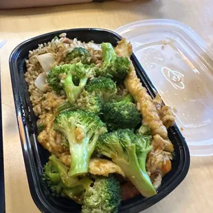 Chicken with broccoli