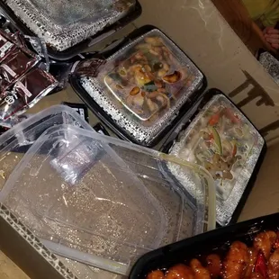 Lots of take out!