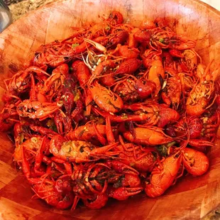 Chinese style crawfish. Delicious. Spicy.