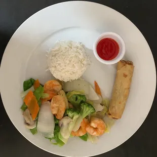 Shrimp w mix veg