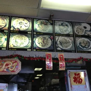 Half menu board