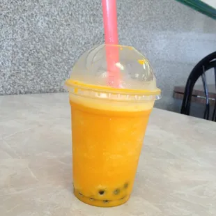 Papaya Bubble Tea