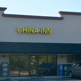 the front of the building