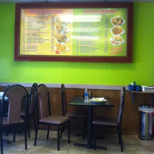 Very small dining area, if you'd like to sit. Mostly carry-out here, I believe.