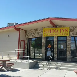 the front of the restaurant