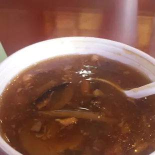 Hot and sour soup.
