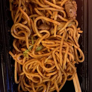 Spicy Beef Lo Mein extra beef