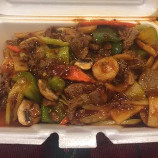 Schezuan beef