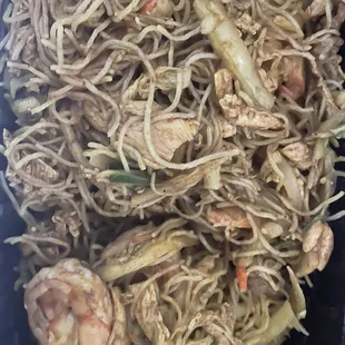 $10 Singapore Noodles with 1 (yes 1) Shrimp