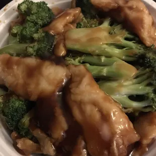 Delicious Chicken &amp; Broccoli!! (My favorite item on the menu)